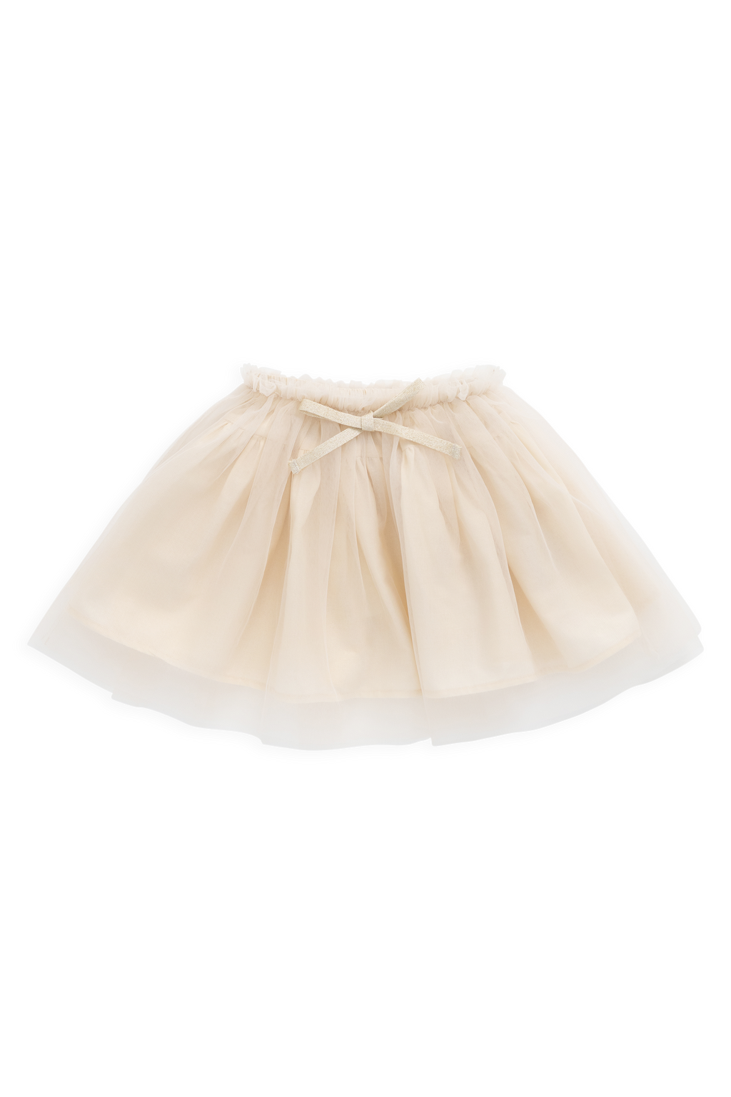 Jupe fluide doublée en tulle blanc uni et coton avec taille élastique, pour enfants de 6 mois à 10 ans