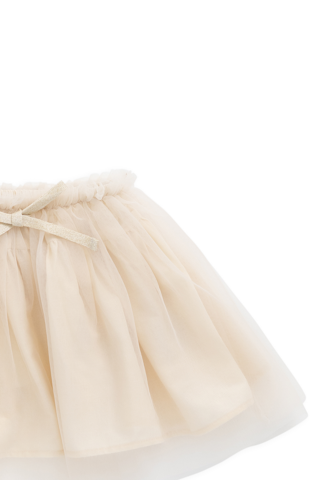 Jupe fluide doublée en tulle blanc uni et coton avec taille élastique, pour enfants de 6 mois à 10 ans