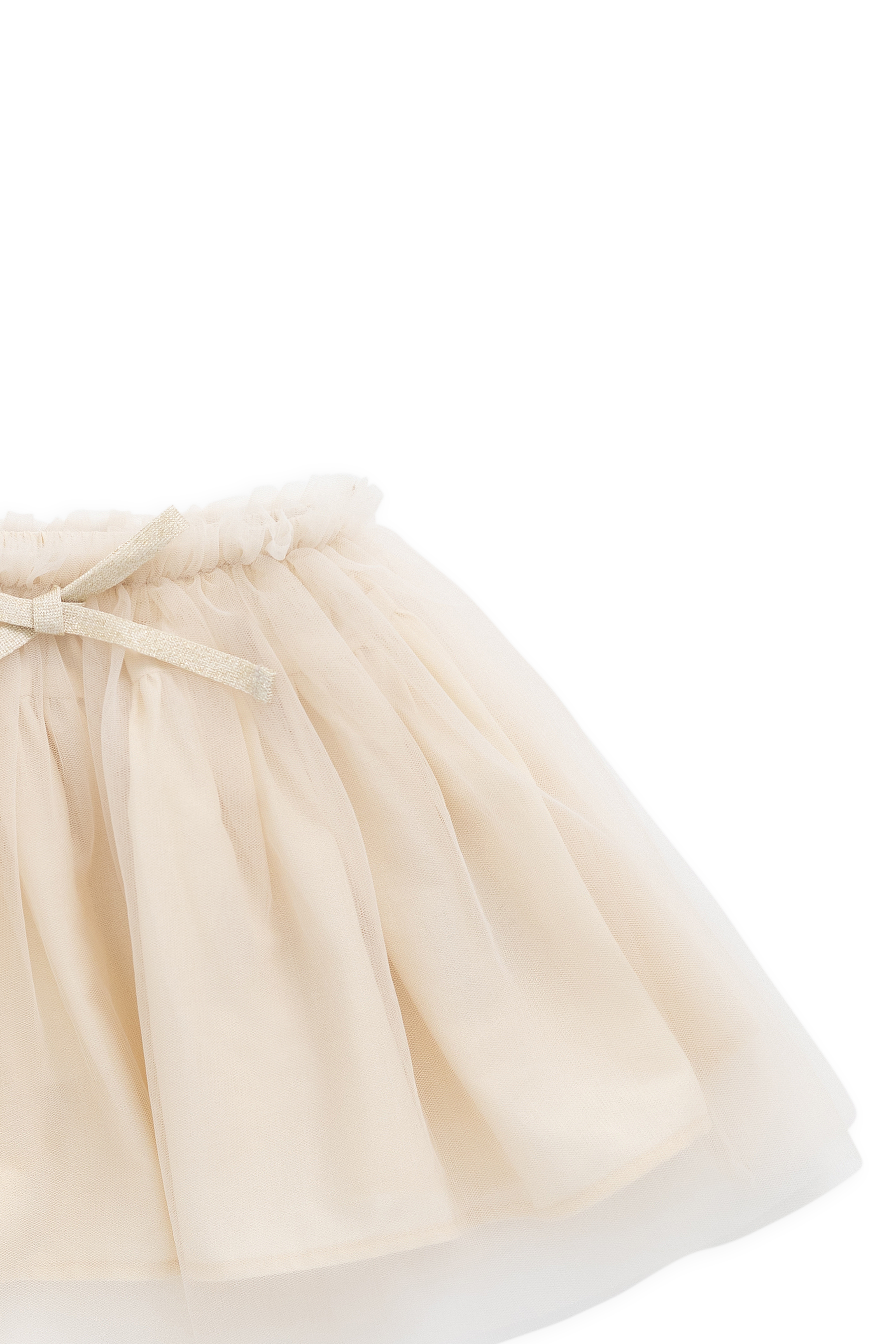 Jupe fluide doublée en tulle blanc uni et coton avec taille élastique, pour enfants de 6 mois à 10 ans