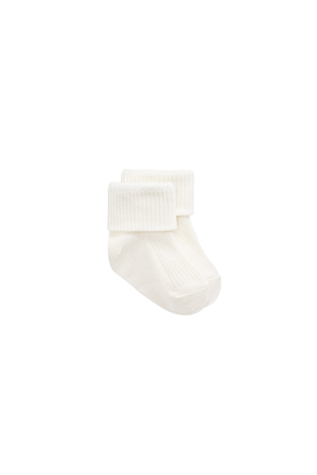 Chaussettes classiques en coton mélangé blanc côtelé avec élasticité douce et finition sans nickel pour nouveau-nés et enfants jusqu'à 8 ans