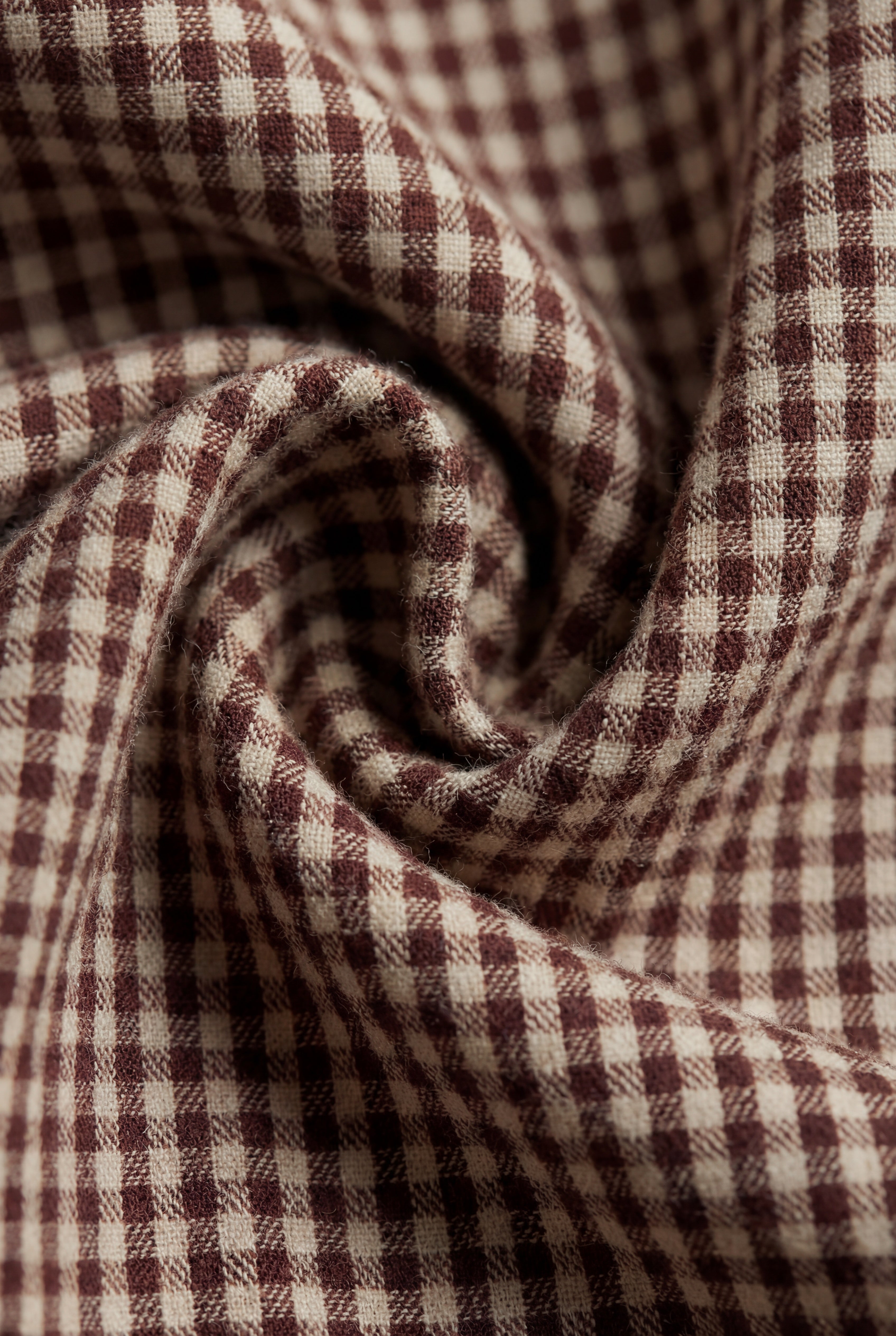 Bloomer classique en vichy cannelle en coton biologique avec taille élastique et nœud pour bébés de 0 à 3 ans